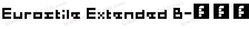 Eurostile Extended B字体转换